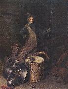 DOU, Gerrit Officer of the Marksman Society in Leiden fg oil on canvas